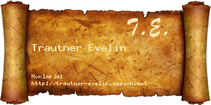 Trautner Evelin névjegykártya